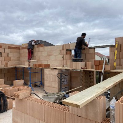 Construction d'une maison en brique par la société SOLENA BTP à STRASBOURG en ALSACE