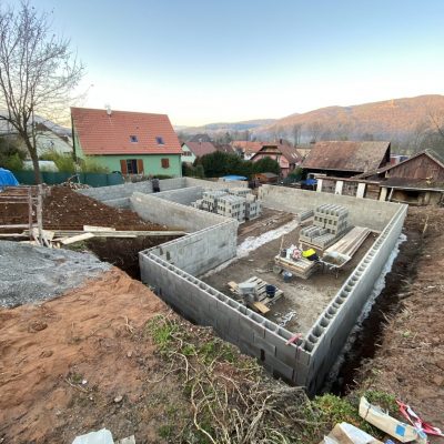 Construction d'une maison par l'équipe SOLENA BTP en Alsace